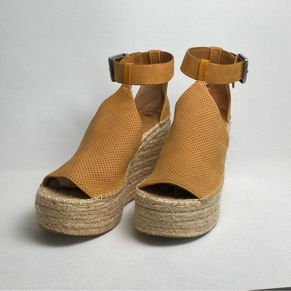 MARC FISHER leather tweed wedges sz 9.5 - Picture 5 of 7